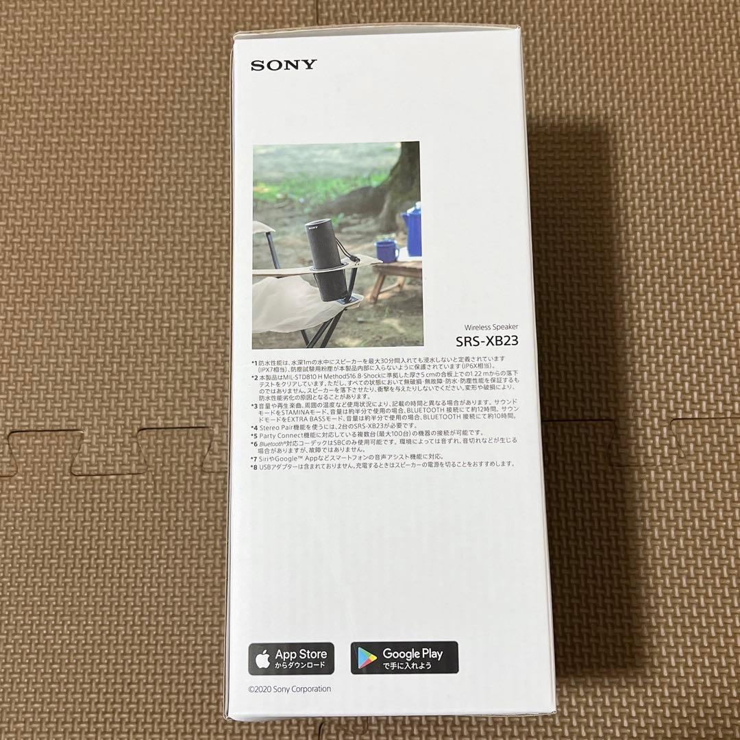新品 SONY ワイヤレススピーカー SRS-XB23 ブラック