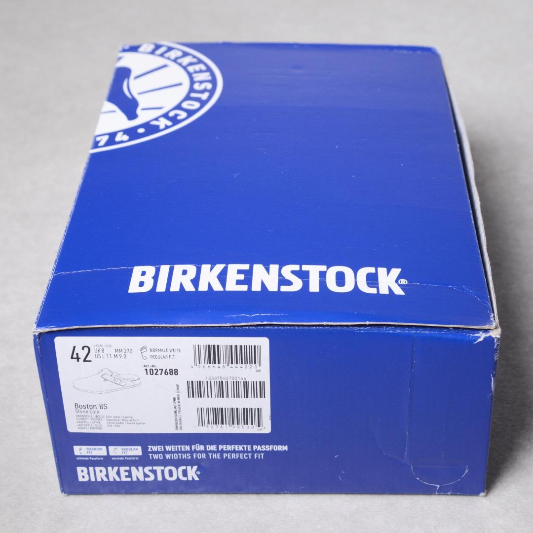 【未使用品】ビルケンシュトック ボストン BS ストーン グレー
