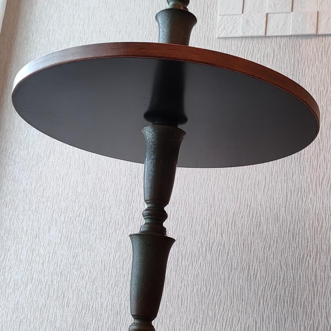 希少　アンティーク　 スタンドランプ　テーブル付き　アイアン　照明