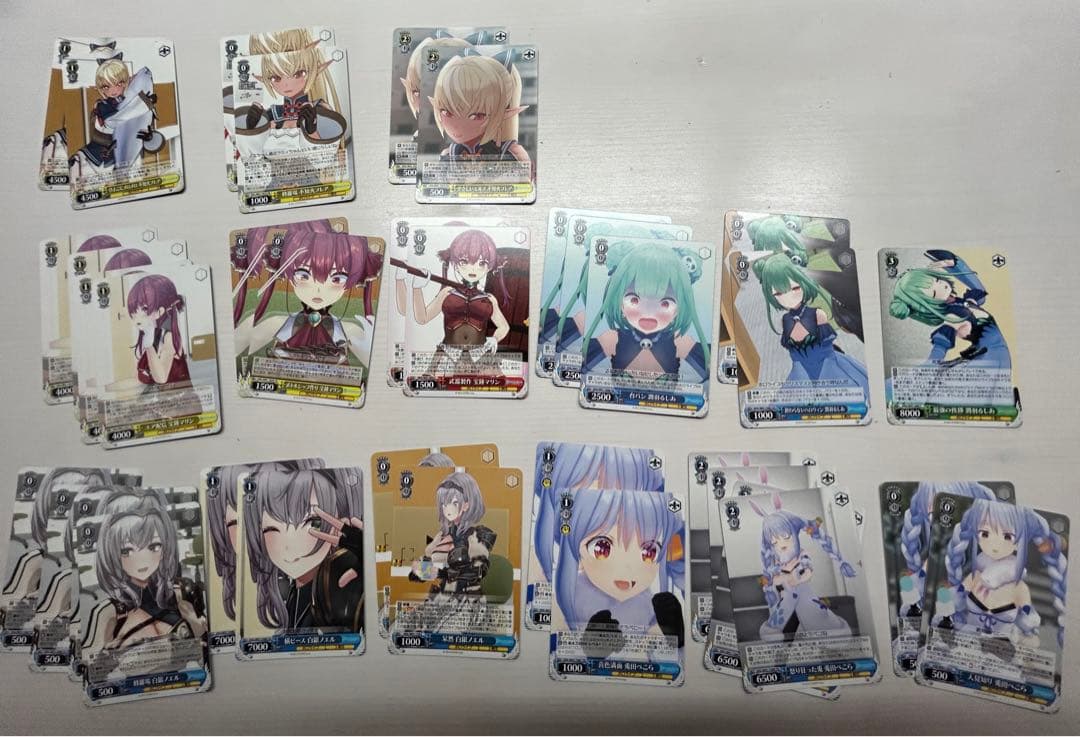 ホロライブ　ヴァイシュツバルツ　Reバース　サイン入りカード