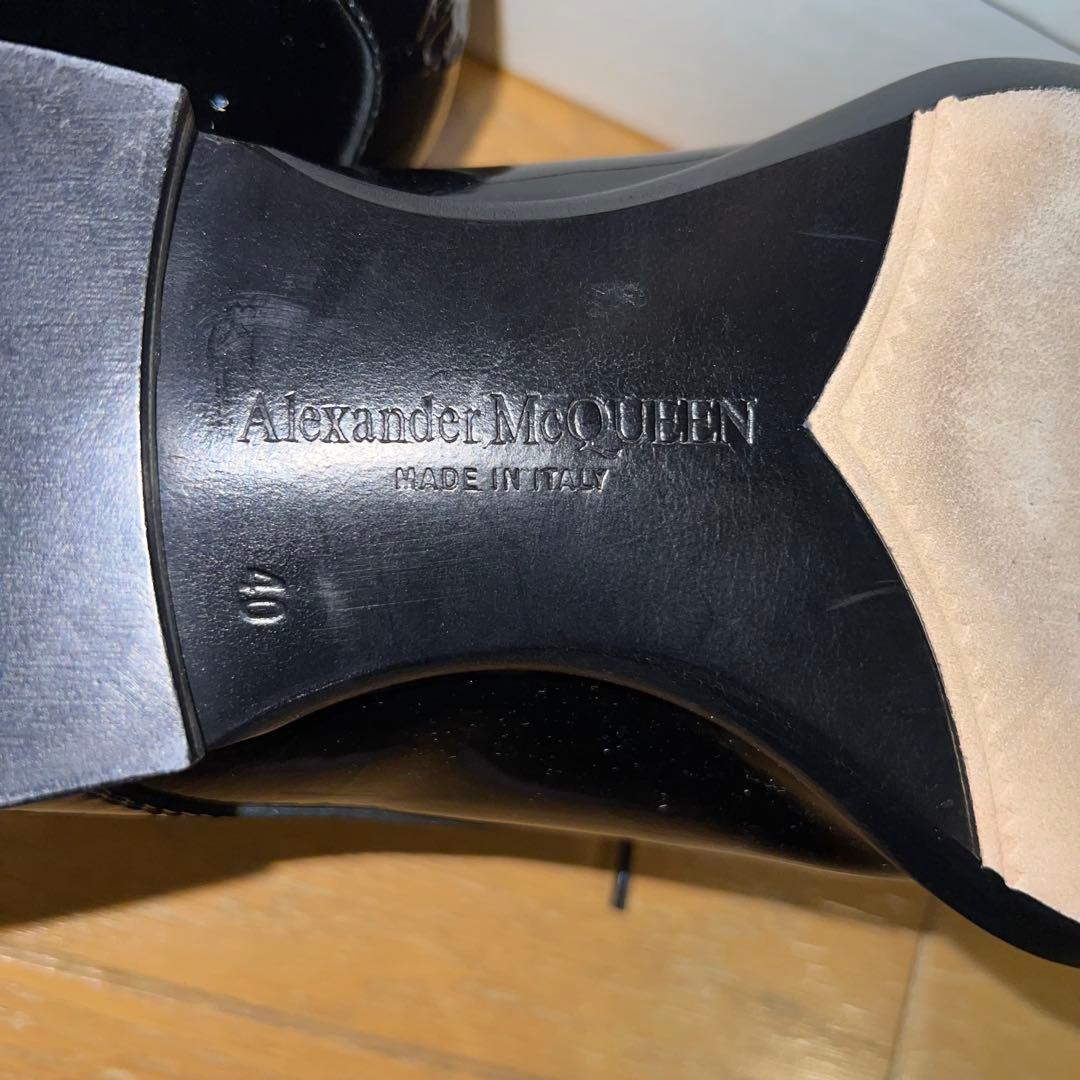 未使用　イタリア製　Alexander McQUEEN 超高級レザーシューズ