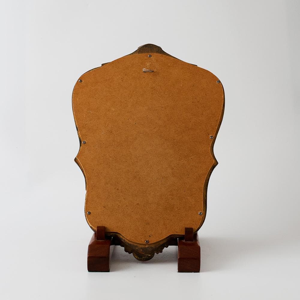 T　フランス直輸入 アンティークマルシェ 金縁ミラー