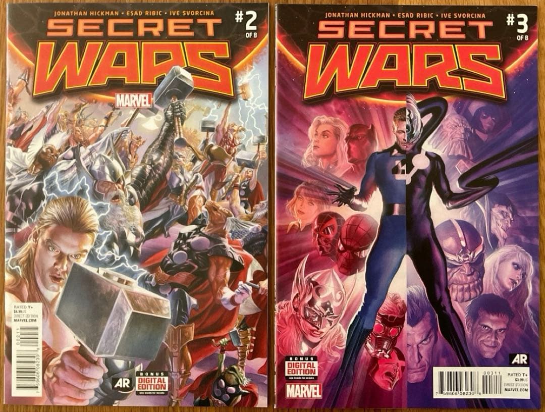 Secret wars #1-9 コンプリートセット アメコミリーフ