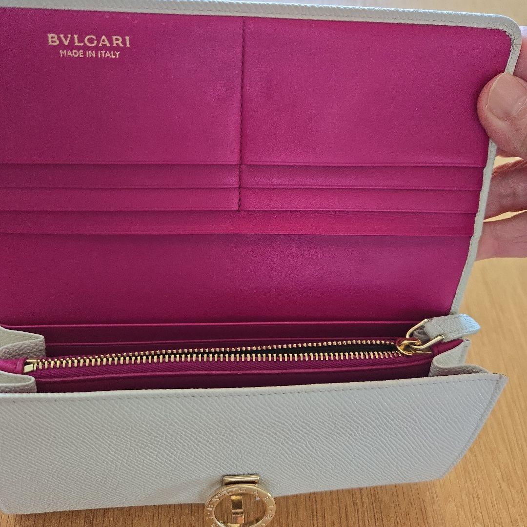 ブルガリブルガリ　ホワイト 長財布 　ビーゼロワン　箱　保証書　ショッパーリボン