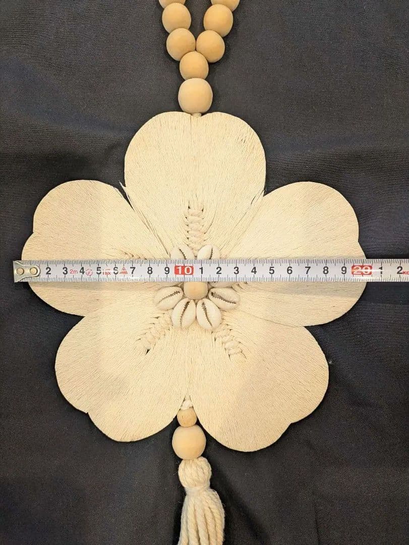 バリ製　フラワーハンガー✾タッセル付き飾り物