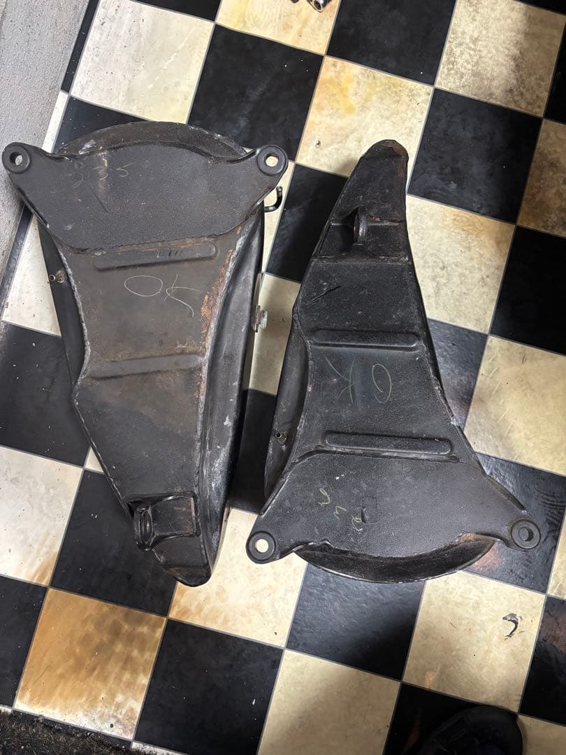 ハーレー　純正　初期エボ　分割　タンク　オリジナルペイント　1985 FXEF