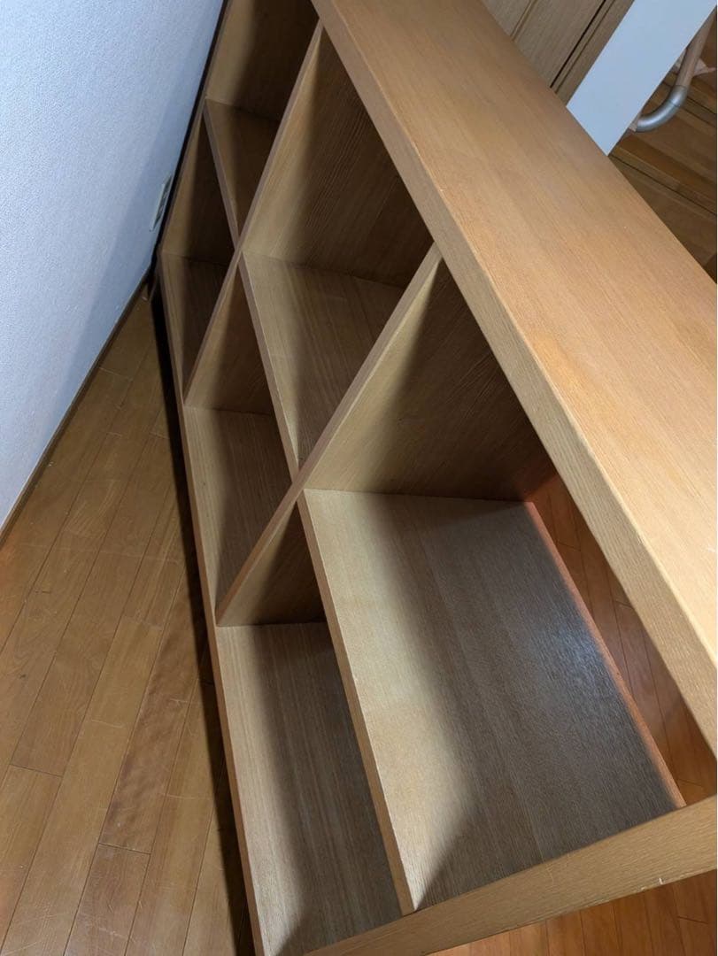 ■送料込■無印良品 MUJI オープンシェルフ 2×3 タモ 収納スタッキング棚