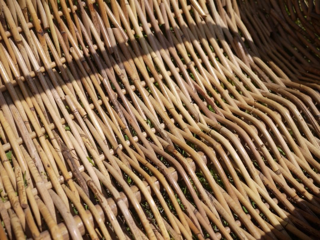 特大籐かご バスケット　ディスプレイ収納インテリア　おもちゃ　ドイツヴィンテージ