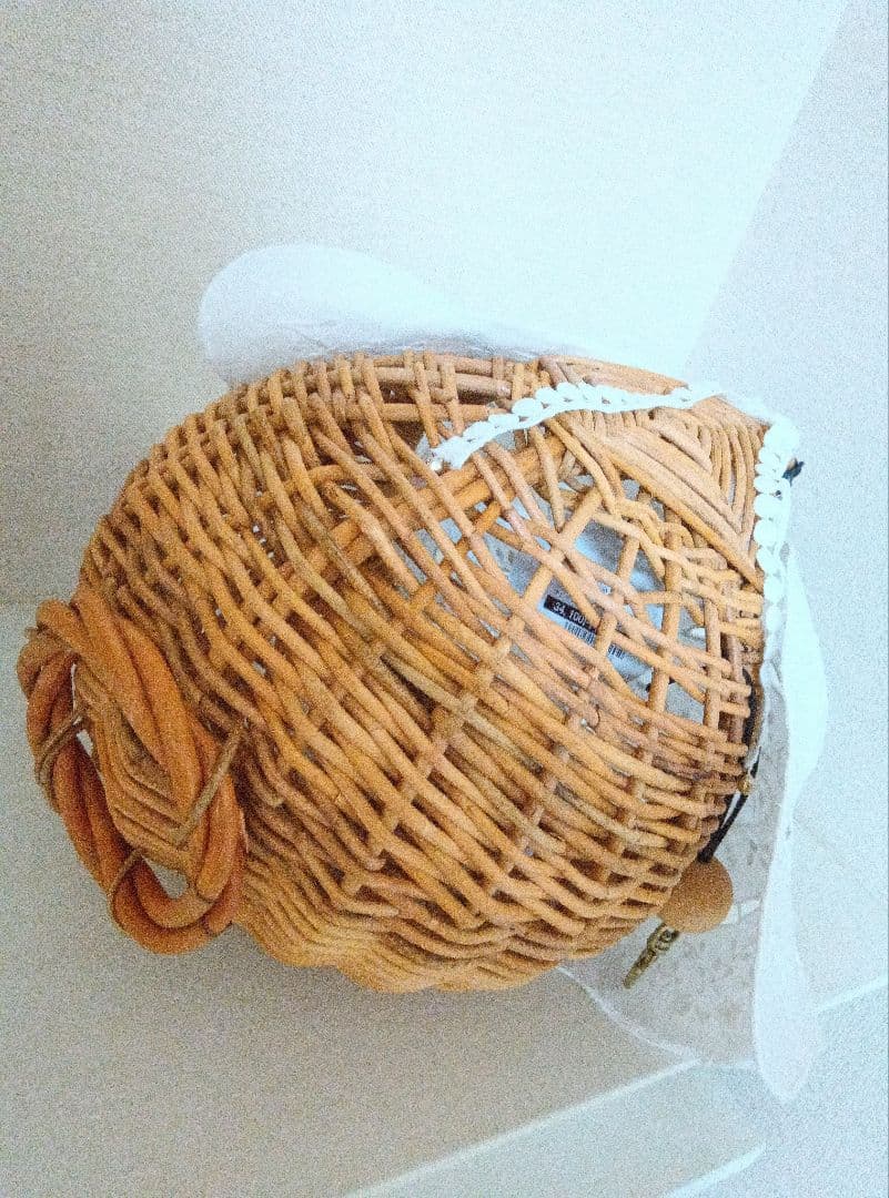 新品タグ付き堀川波さんdot to dotアンティークレース付きカゴバッグ