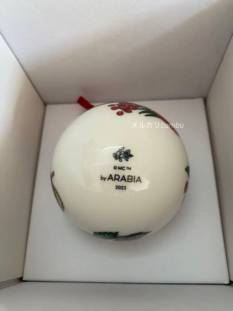 新品未使用　アラビア　ムーミン　オーナメント　花柄　2023 クリスマス