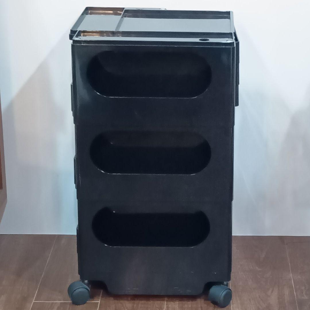 B-LINE ボビーワゴン 3段3トレイ ブラック