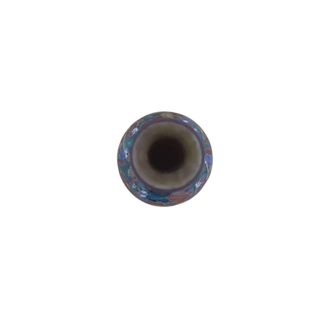 骨董品　九谷焼　青木木米　赤絵賢人図　花瓶花入　花器　一輪挿し　美品‼️①