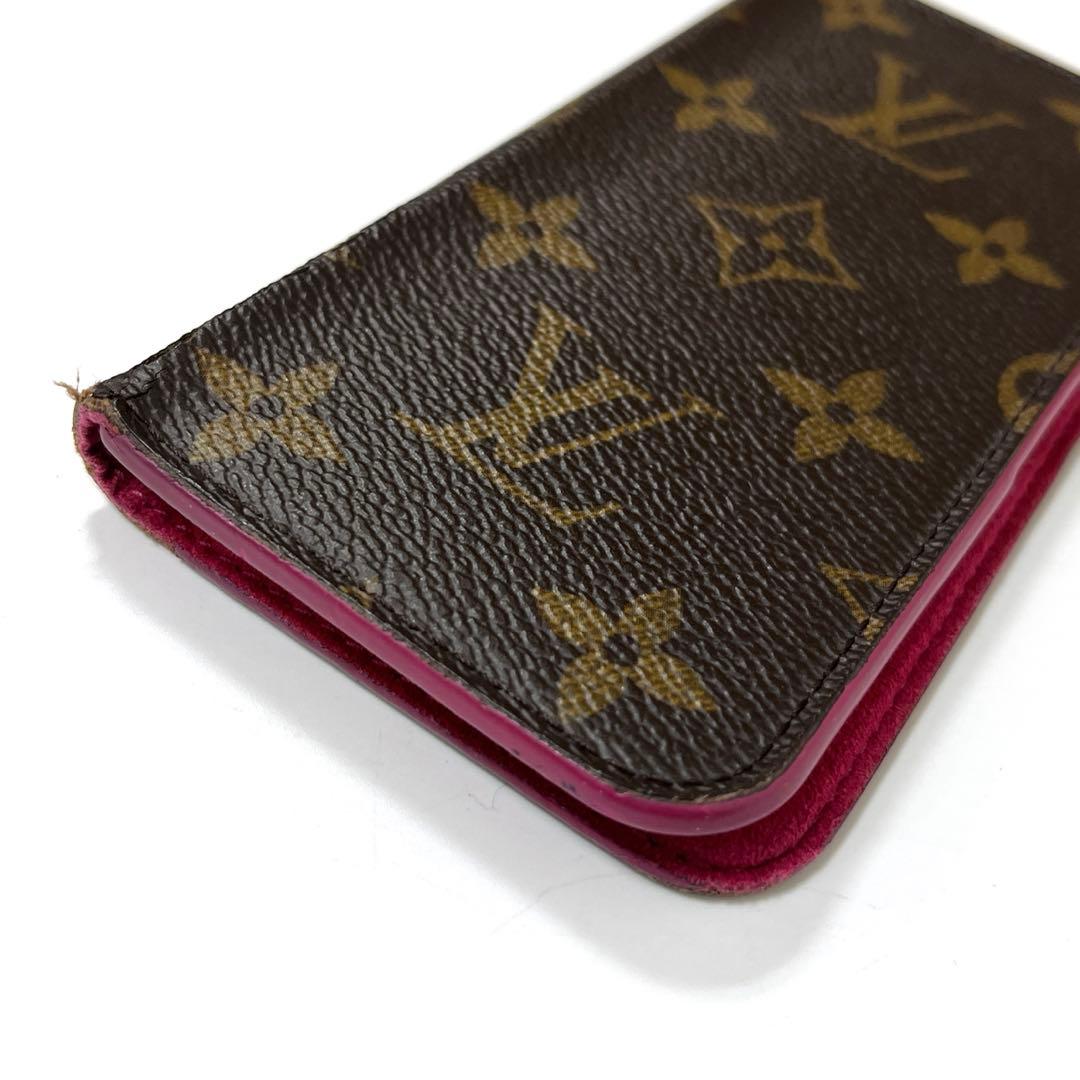 【正規品】ルイヴィトン　モノグラム　フォリオ　iPhone8 手帳型カバー