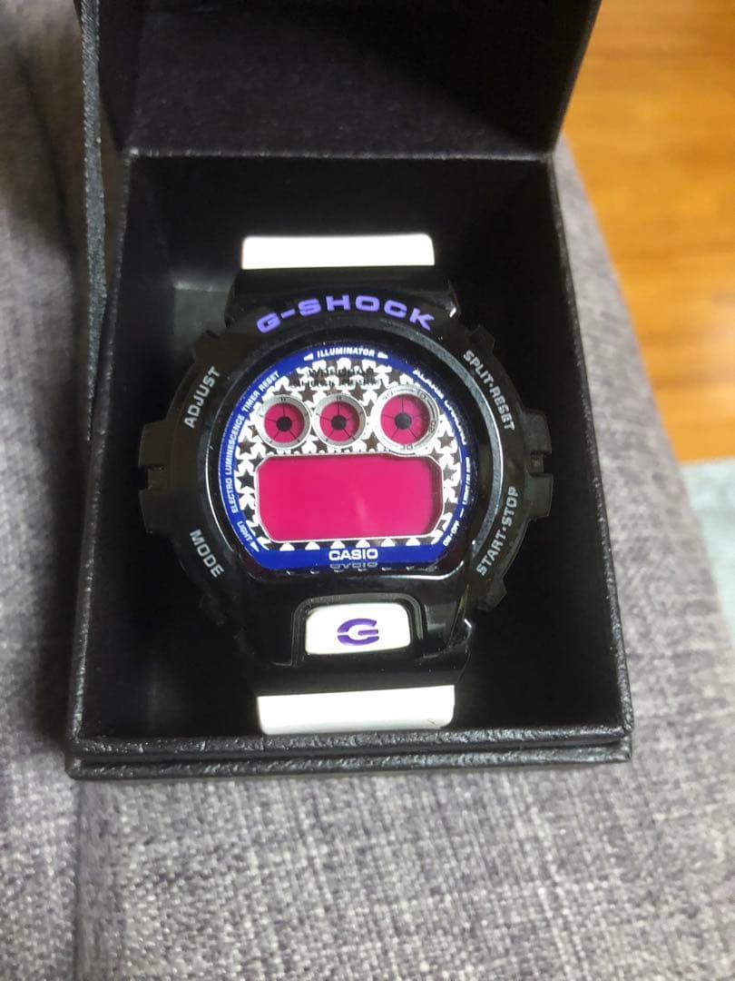 【美品】G-SHOCK DW6900 ホワイト×ブラック×パープル