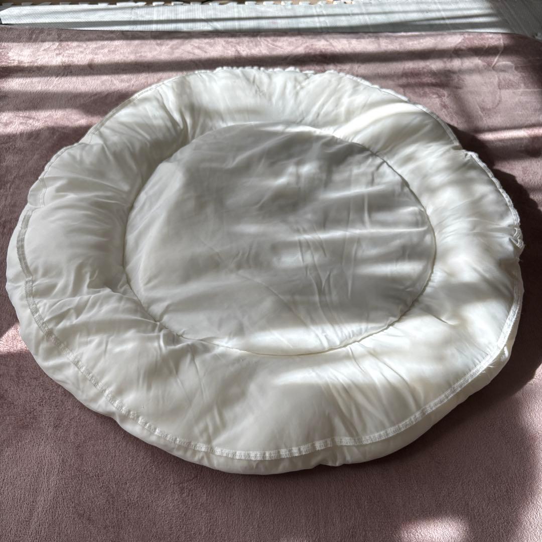 l.l.bean プレミアムデニム　ドッグベッド　カーキ　ベージュ　円形