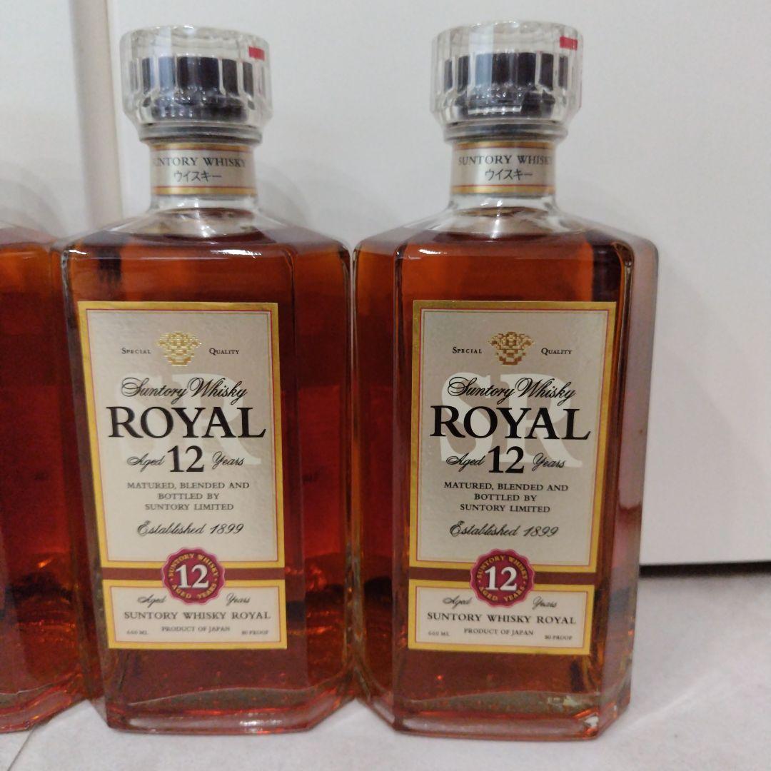 サントリーウイスキー　ローヤル12年スリムボトル　660ml　40%　４本セット