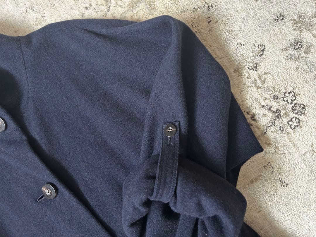 OLD ENGLAND Parisネイビー ウールコート