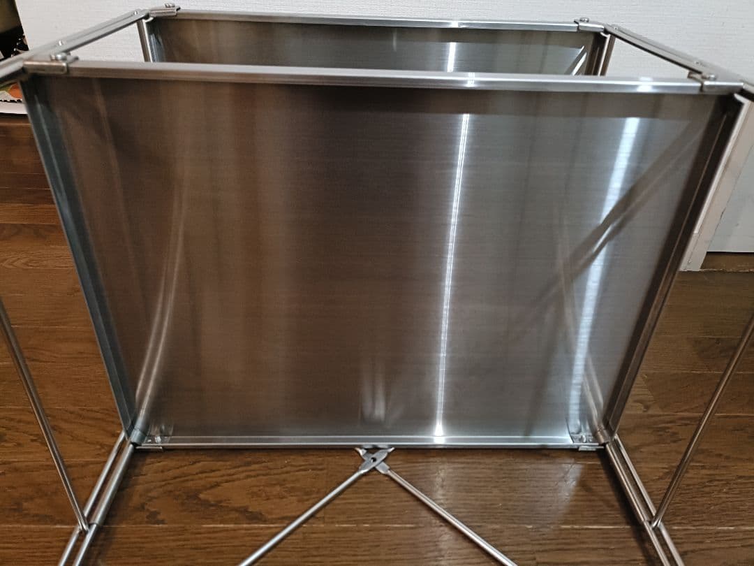 【はしごだか】無印良品　ステンレスユニットシェルフ小