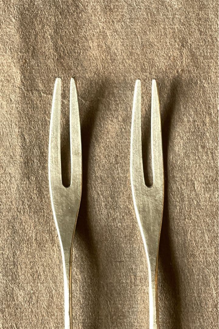 人気作家　坂野友紀　デザートフォーク　洋白　2本セット
