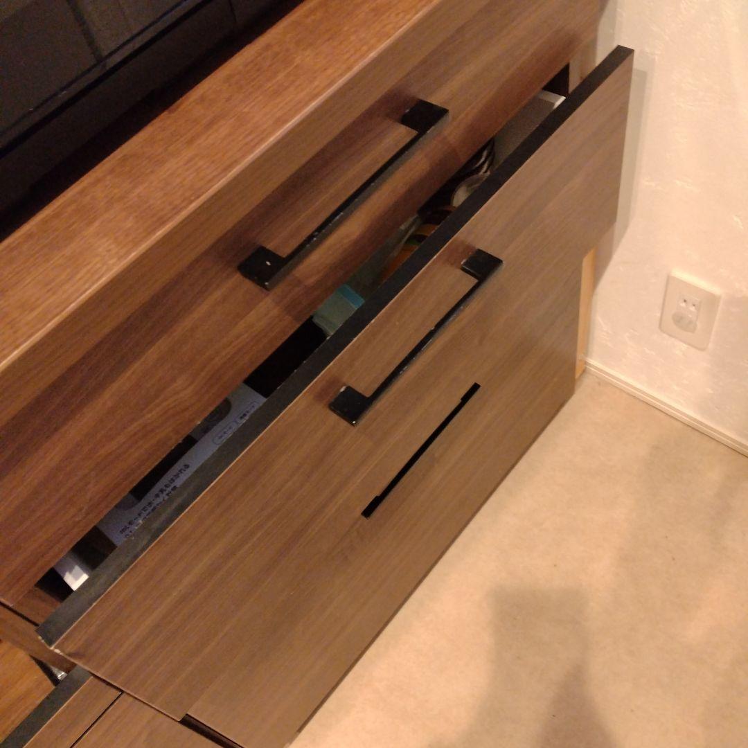 カップボード　食器棚　ナフコ　木目調　ウォルナット