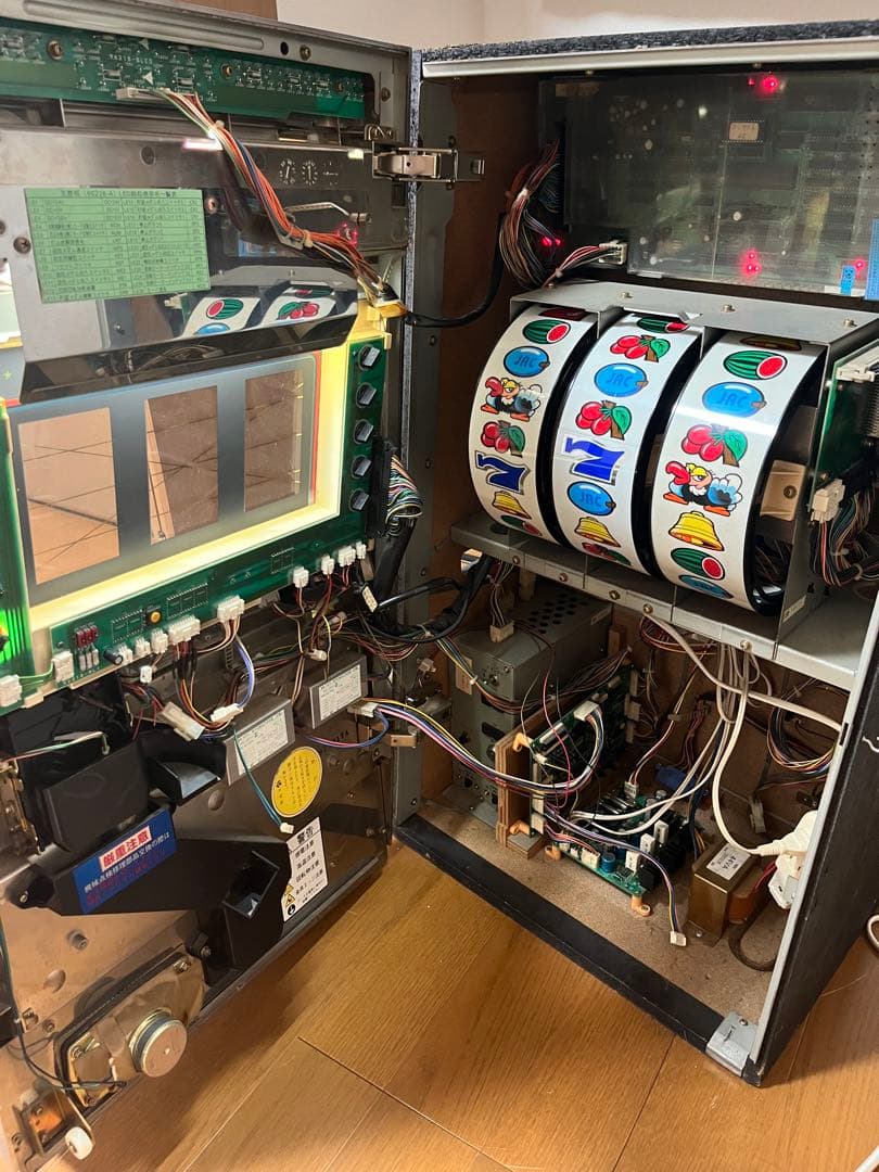 送料無料!パチスロ実機 クランキーコンテスト 改造機 メダル不要 家庭用電源