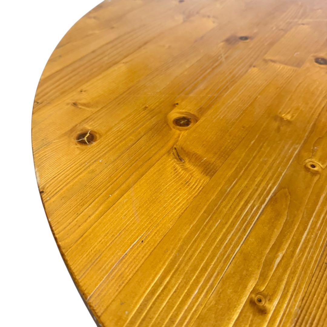 天然木 丸型ちゃぶ台 直径100cm 分解可 座卓 和風 ローテーブル レトロ