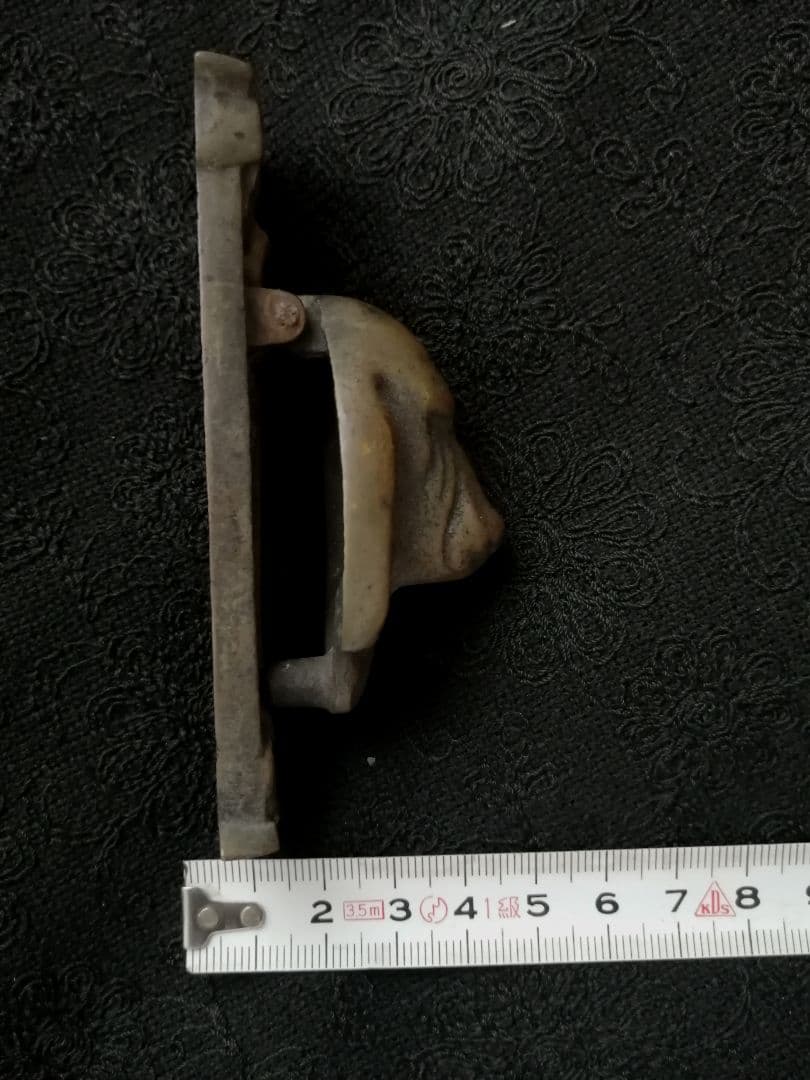 英国アンティーク　1930〜　ブラッドハウンド小さな真鍮製のドアノッカー 希少