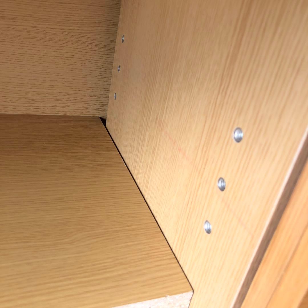 無印良品 オーク材 ＡＶラック 薄型 （引戸）150cm【廃盤品】