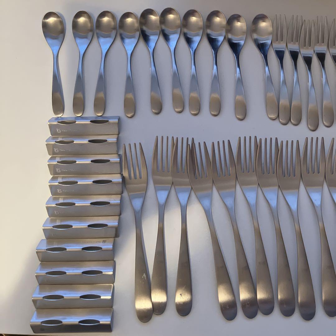 燕45 ナイフ5 フォーク大・スプーン小・フォーク小・レスト各10