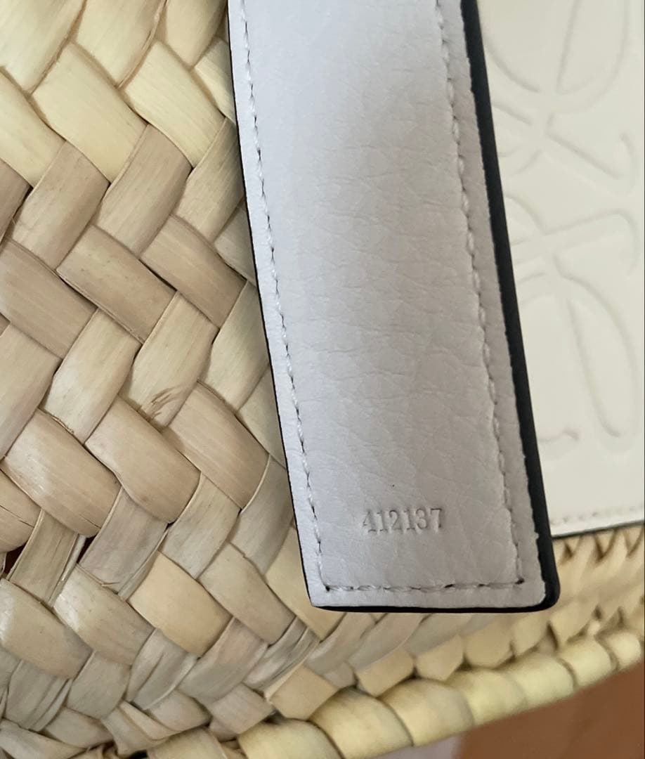 新品未使用 LOEWE ロエベ カゴバッグ スモール ホワイト