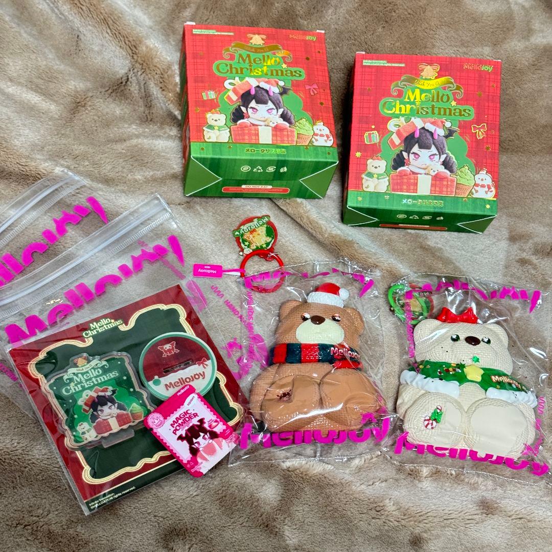 mellojoy スクイーズ　クリスマス　くま　2点セット(旧パケ) おまけ付き