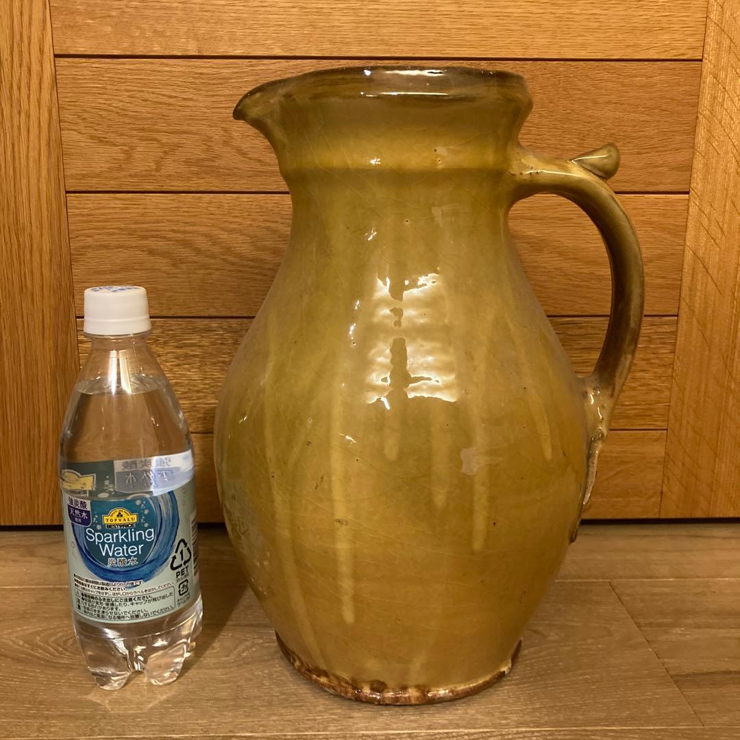 民芸　大きな　水差し　珍しい