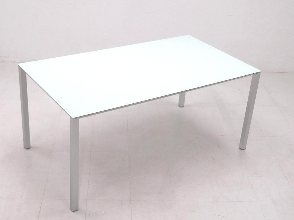 展示品　カッシーナixc アルミ　エアーフレーム　ダイニングテーブル　ガラス付き