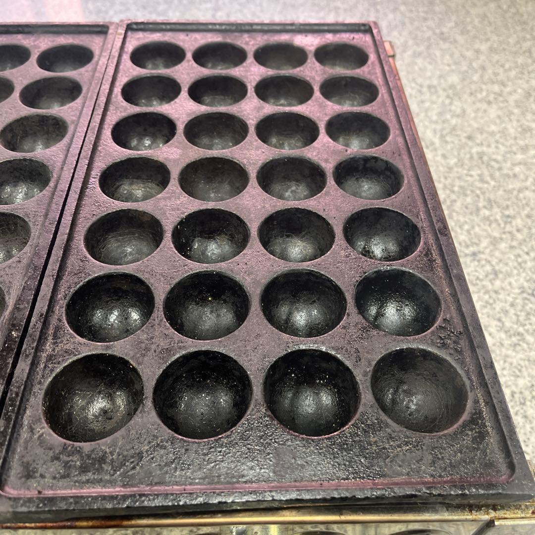 IKK プロパン たこ焼き器 28穴×2連 LPガス 鉄鋳物 業務用 格安