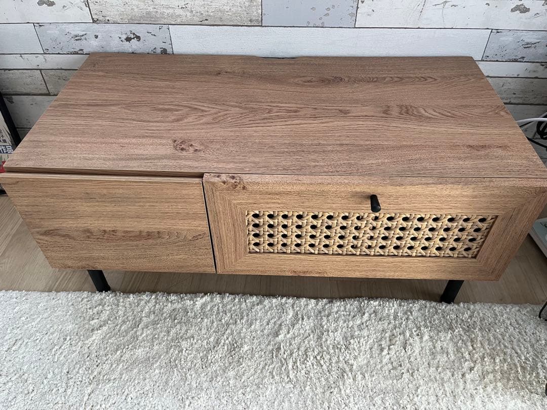 【©️さま専用】LOWYAラタン調 テレビ台 幅80cm