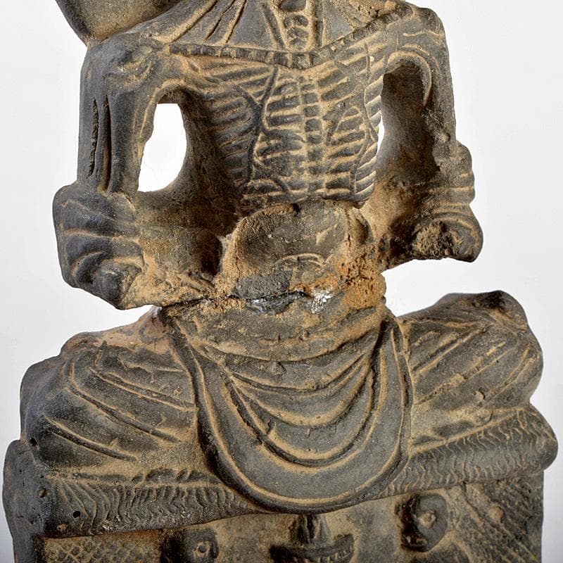 仏教美術　泥仏　即身仏　仏像　置物　V　R5719