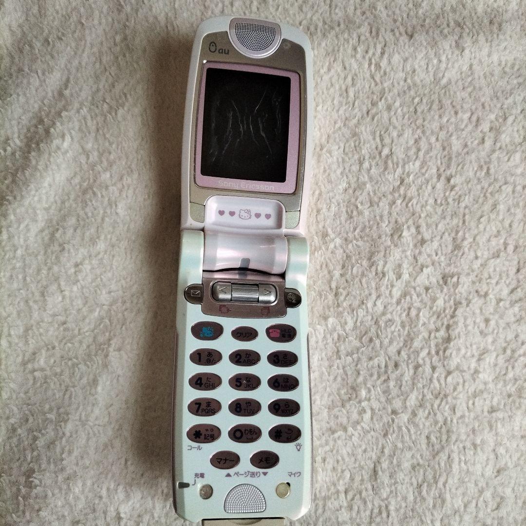 【激レア】au A3014S ハローキティ 携帯電話 ガラケー 平成レトロ
