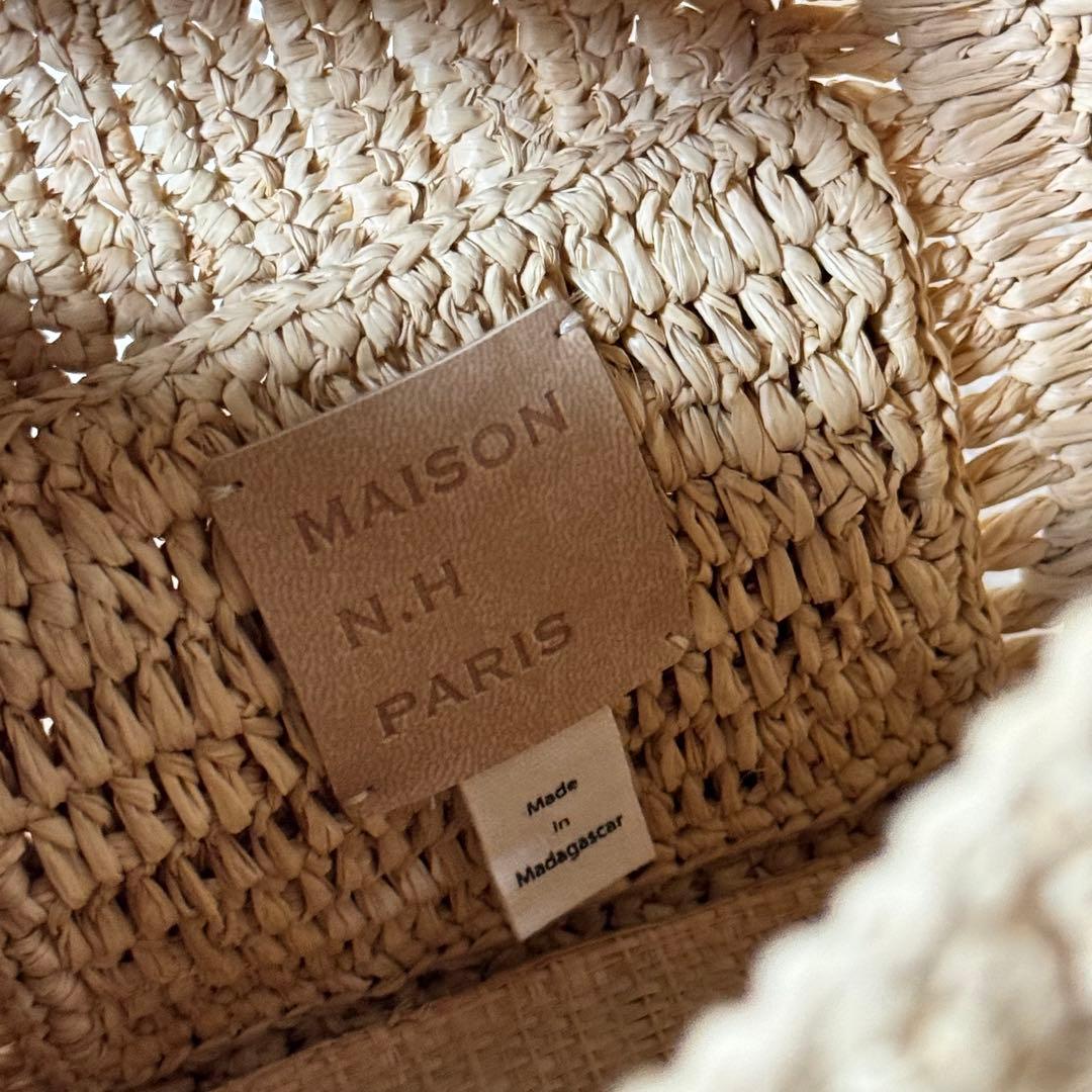 新品未使用✨MAISON N.H PARIS トートバッグ　ベージュ　ラフィア