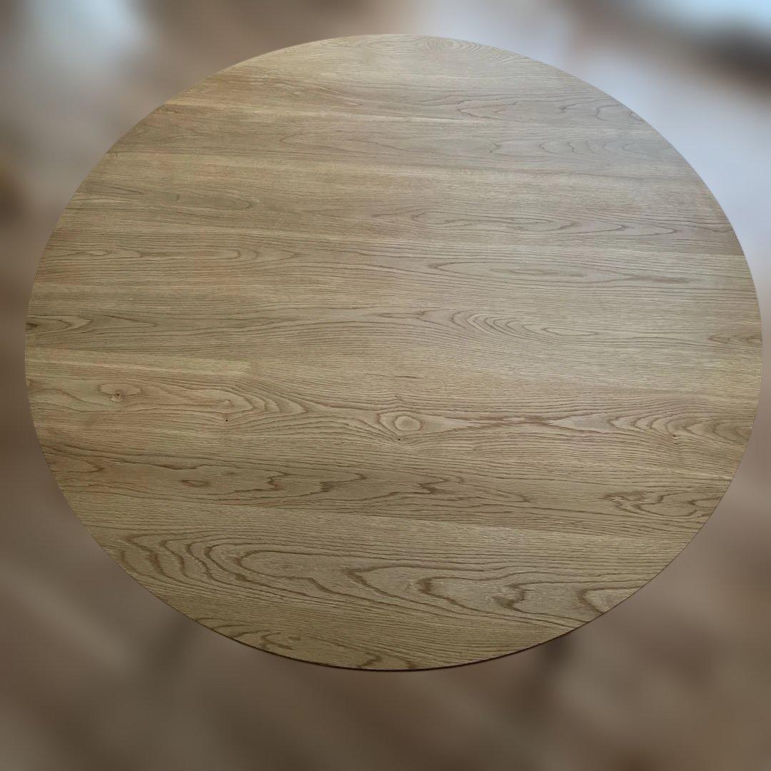 【北の住まい設計社】 ラウンドテーブル φ1200 ナラ　オイル仕上