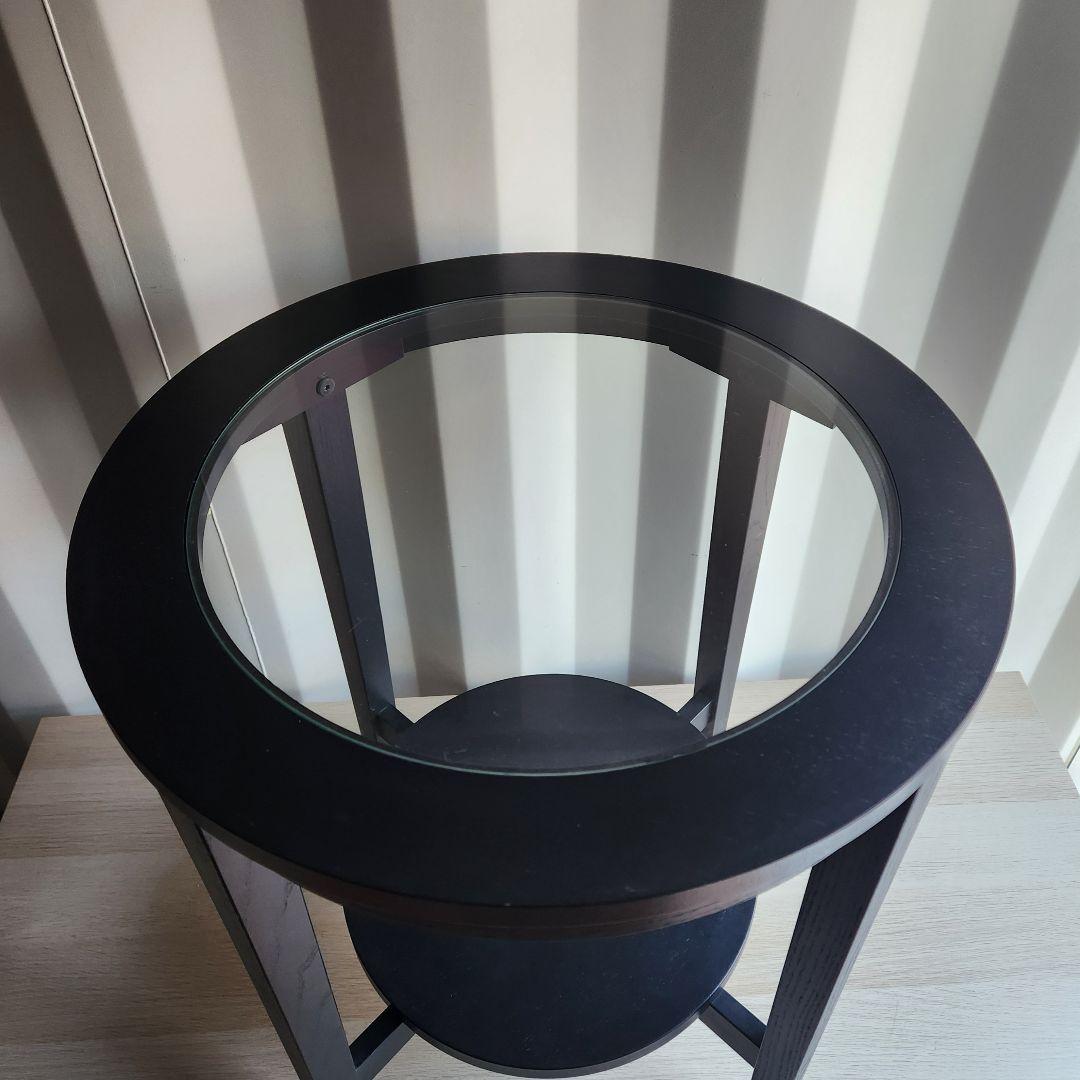 希少　廃盤　IKEA イケア　MALMSTA マルムスタ　サイドテーブル　ガラス