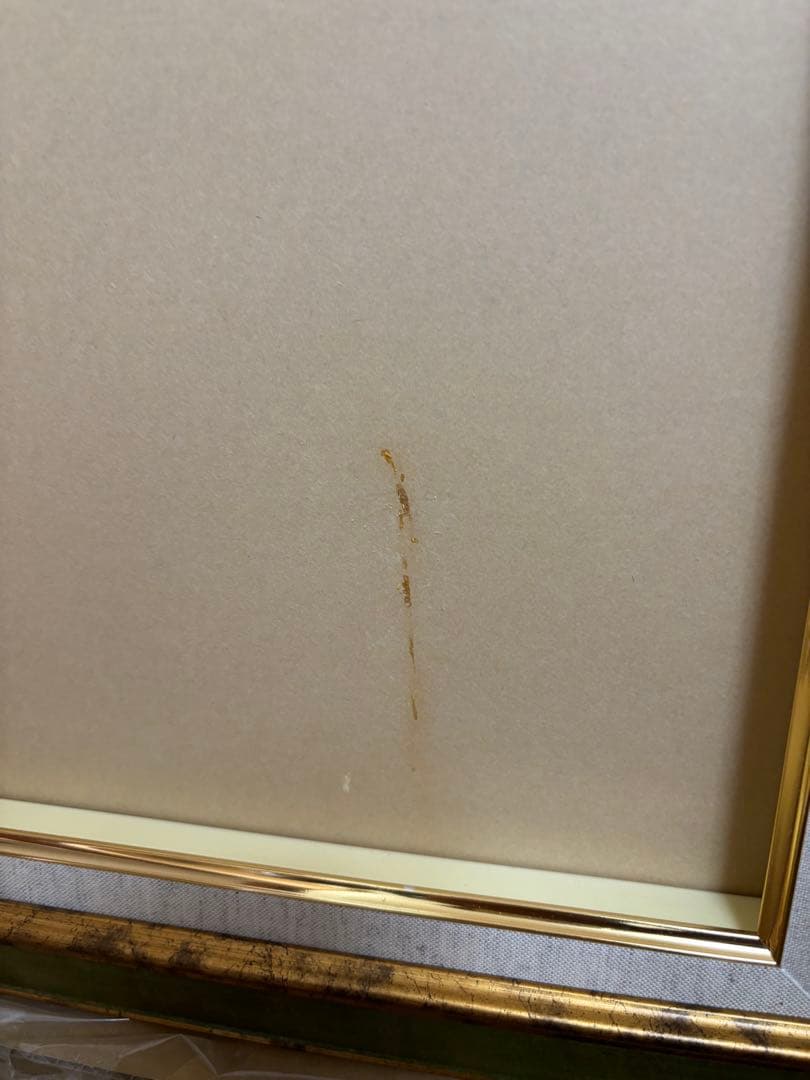 オーダーメイド ゴールドグリーン額縁 666x455mm P8‪✕‬2枚