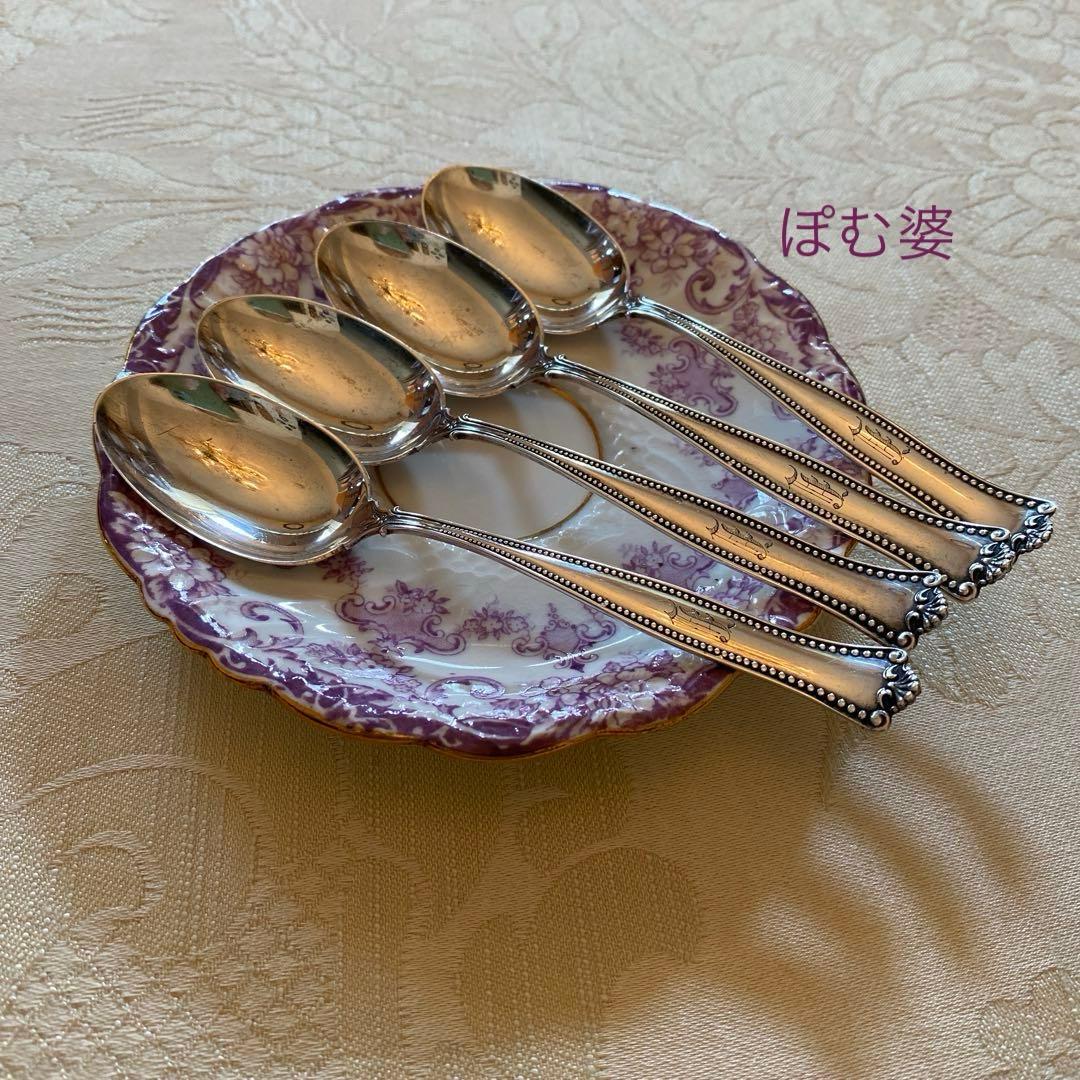 【ピュイフォルカ／ゴーハムその他】純銀製／スプーン ９本＋ フォーク ４本