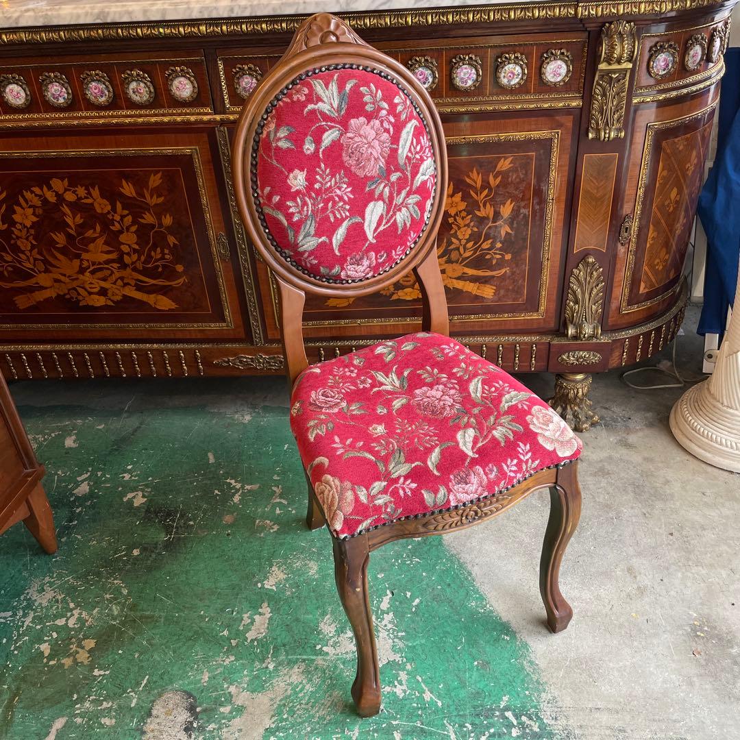 イタリア製　素敵な猫脚チェアー