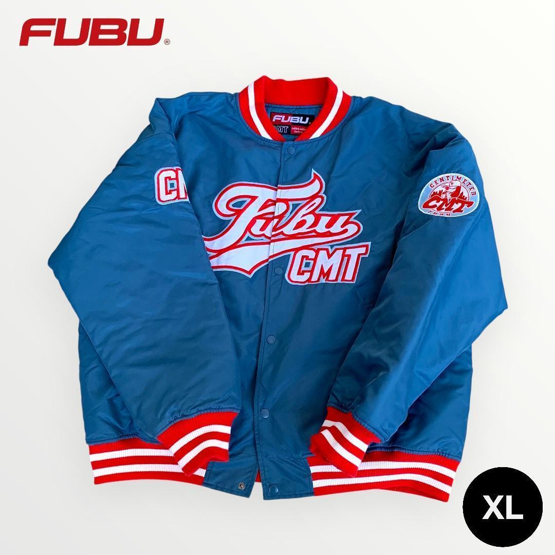 FUBU x CMT 刺繍ロゴ スタジャン ブルゾン 90s Y2K コラボ