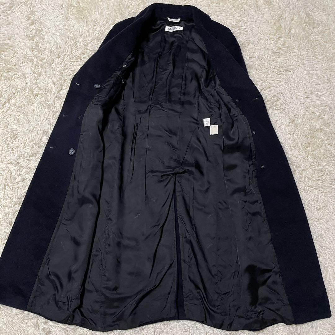 【Emem】マックスマーラ ダブルチェスターコート ロング　カシミヤ混