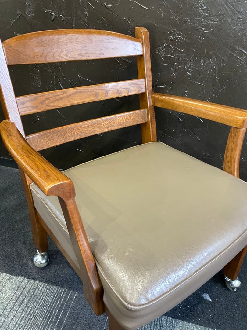 レトロ　キツツキマーク　チェア　椅子　キャスター　ヴィンテージ オフィスチェア