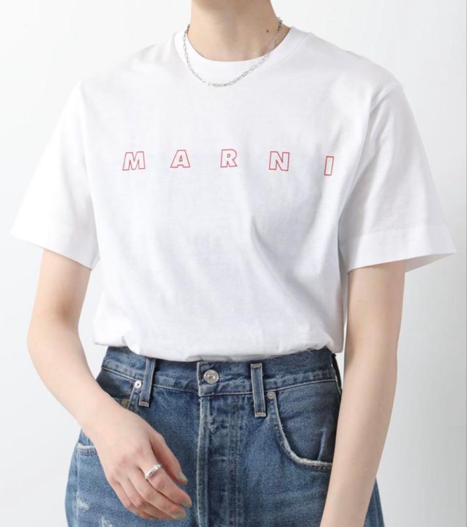 ★新品未使用★MARNIＴシャツ 半袖 大人もOK ホワイト 14Yサイズ