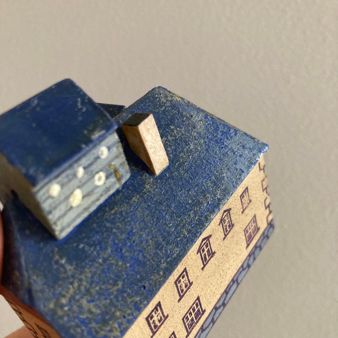 WF-35 ドイツアンティークミニチュア小さな小さな木製馬車＆素敵な建物のセット