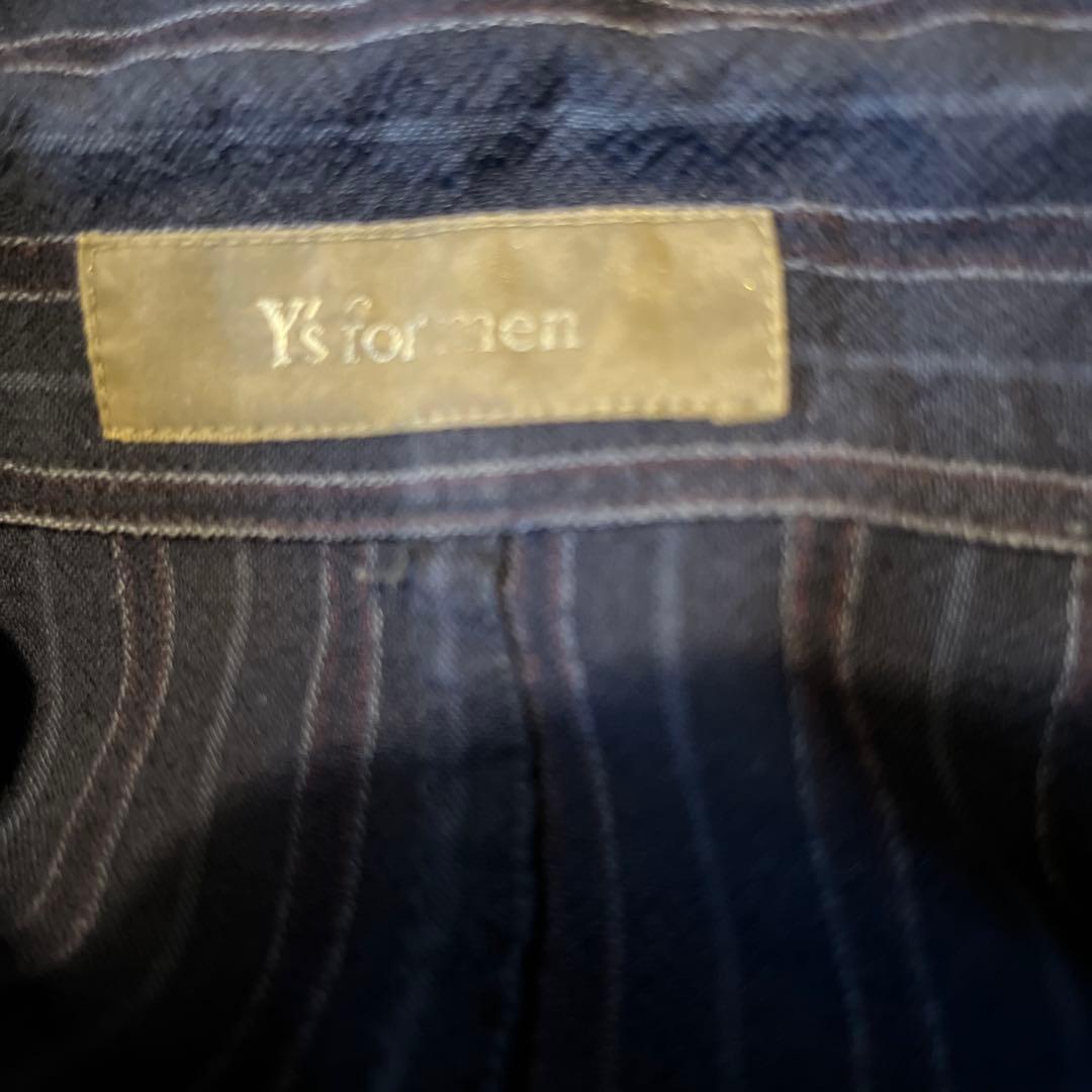 y'sfor men ストライプ柄 長袖ボタンシャツ 　M