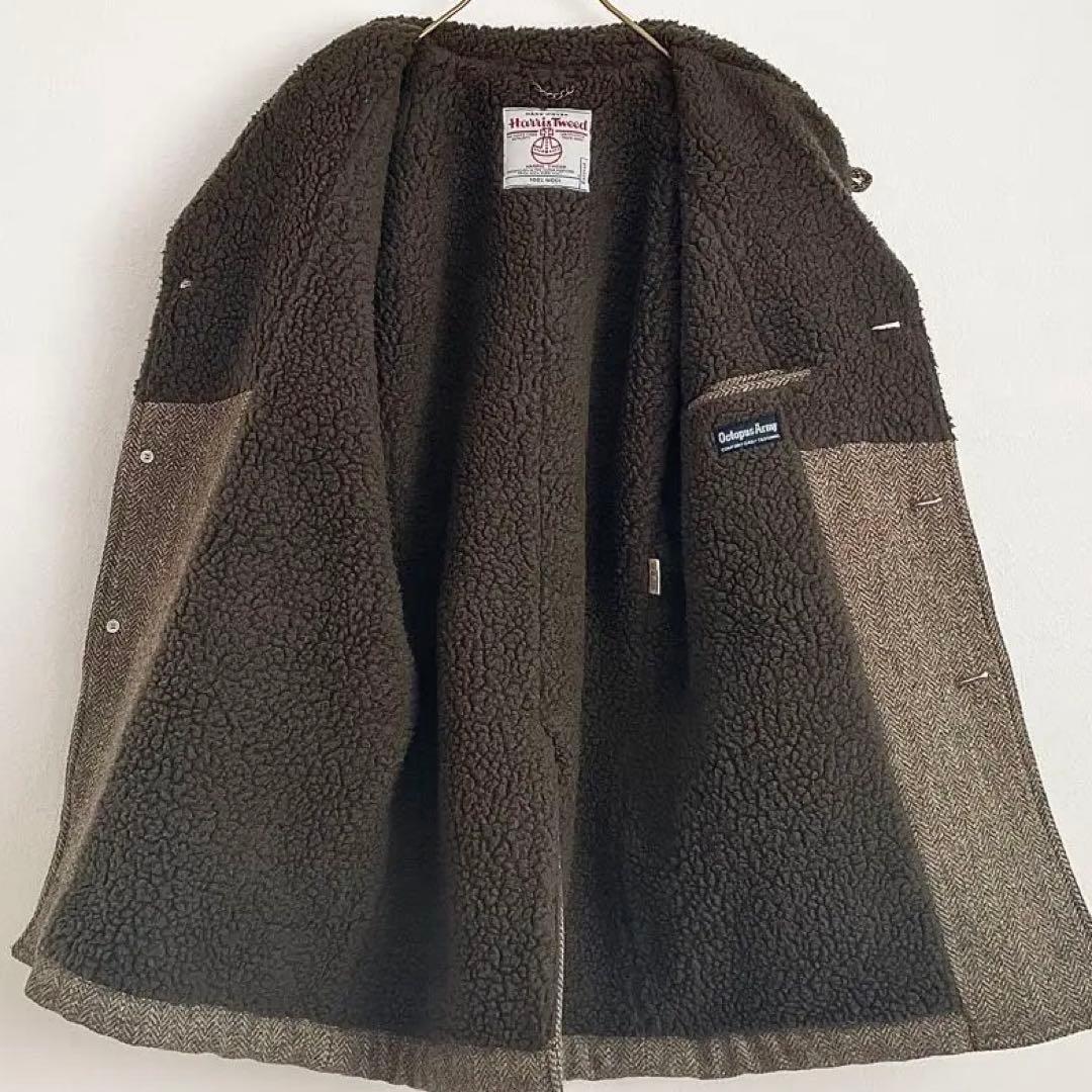 美品 OCTOPUS ARMY × Harris Tweed ランチコート L